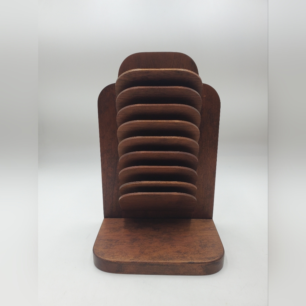 Wooden Desk Mail Organizer 8 Slots File